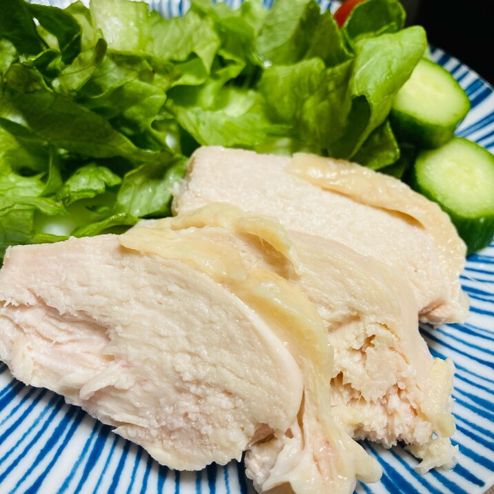 ホットクックで簡単☆鶏むね肉の塩麹ハム
